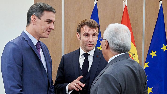 Telediario 2 - España, Francia y Portugal acuerdan sustituir el Midcat por un corredor de energía verde que unirá Barcelona y Marsella