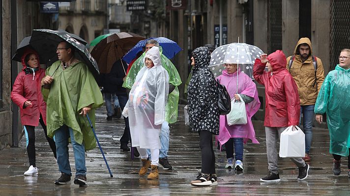 El tiempo - Lluvia y viento muy fuerte en la mitad norte y el centro peninsular
