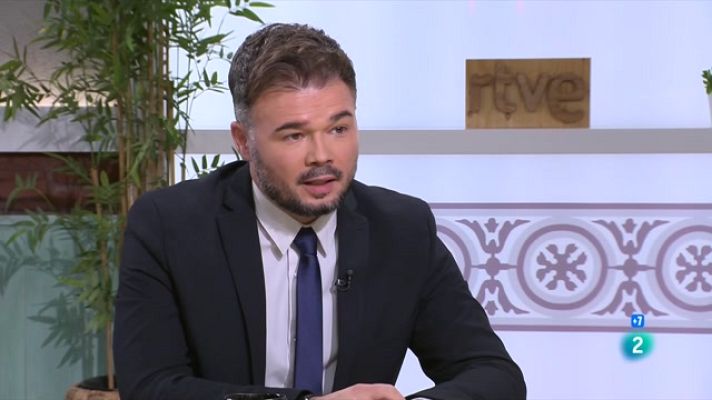 Cafè d'idees - Rufián: "Reformar la sedició no soluciona el conflicte"