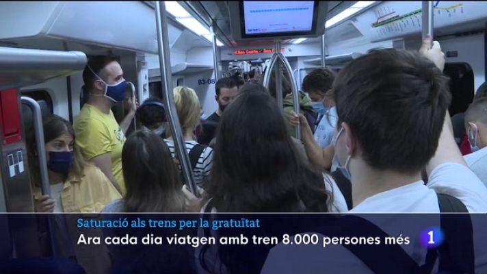 Informatiu Balear - Saturació als trens per la gratuïtat