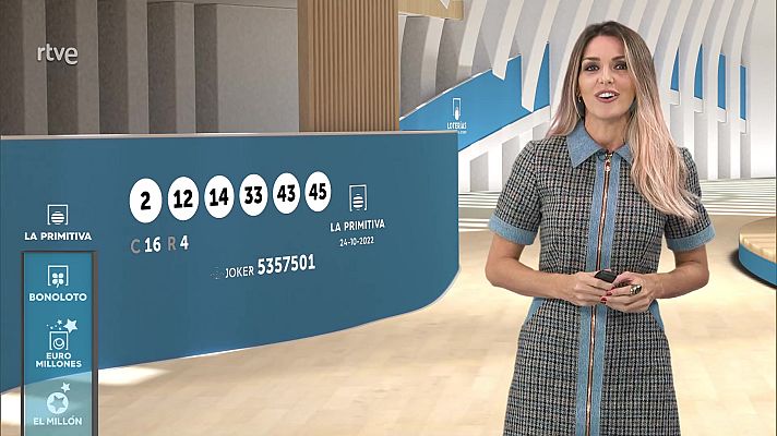 Loterías - Sorteo de la Bonoloto y Primitiva del 24/10/2022