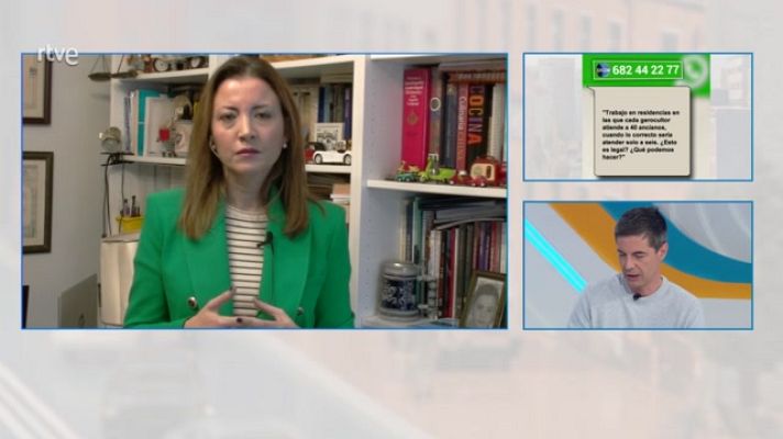 Aquí hay trabajo - ¿Es legal atender a 40 ancianos al día?