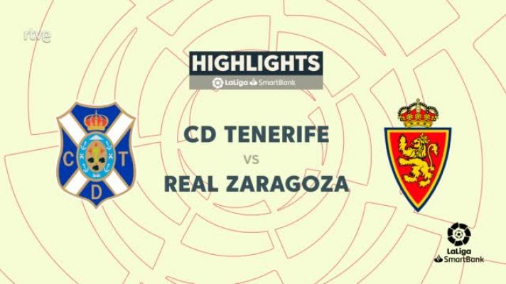 Resúmenes de LaLiga - Tenerife - Zaragoza: resumen del partido de la 13ª jornada Segunda División