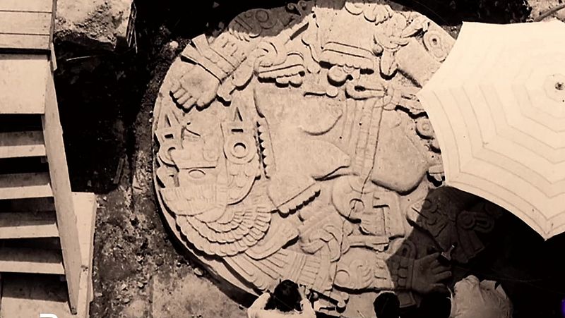 El hallazgo de la diosa Coyolxauhqui, que permitió desenterrar el Templo Mayor de los Aztecas