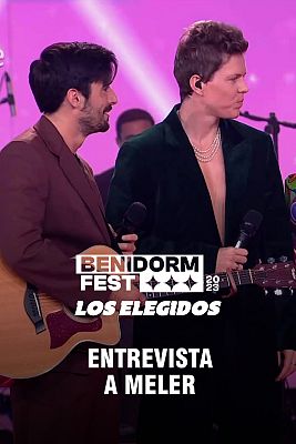 Benidorm Fest - Entrevista a Meler en la gala 'Benidorm Fest: los elegidos'
