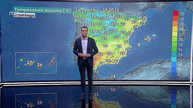Temperaturas en general en ligero descenso en la mayor parte del país - ver ahora
