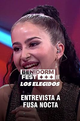Benidorm Fest - Entrevista a Fusa Nocta en la gala 'Benidorm Fest: los elegidos'