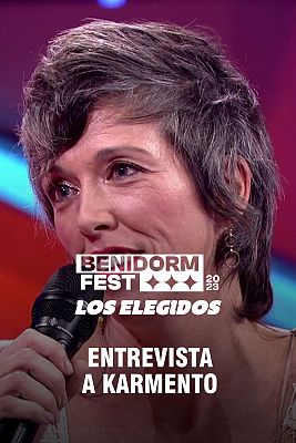 Benidorm Fest - Entrevista a Karmento en la gala 'Benidorm Fest: los elegidos'