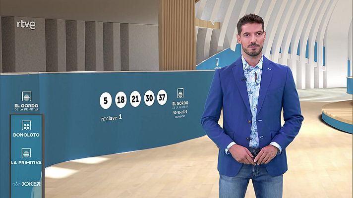 Loterías - Sorteo de la Bonoloto y El Gordo de la Primitiva del 30/10/2022