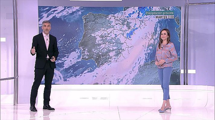 El tiempo - Precipitaciones ocasionalmente fuertes en el sur de Galicia, zona de Sanabria, norte de Extremadura y Pirineos
