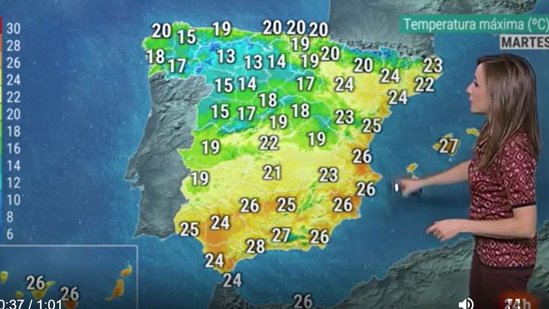 Continuarán las precipitaciones débiles en el este peninsular - El tiempo | Ver