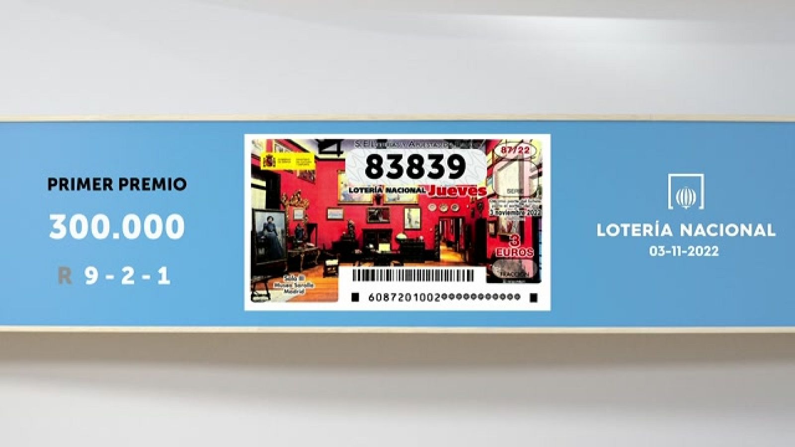 Sorteo de la Lotería Nacional del 03/11/2022 - Ver ahora