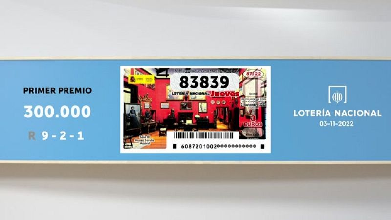 Sorteo de la Lotería Nacional del 03/11/2022 - Ver ahora