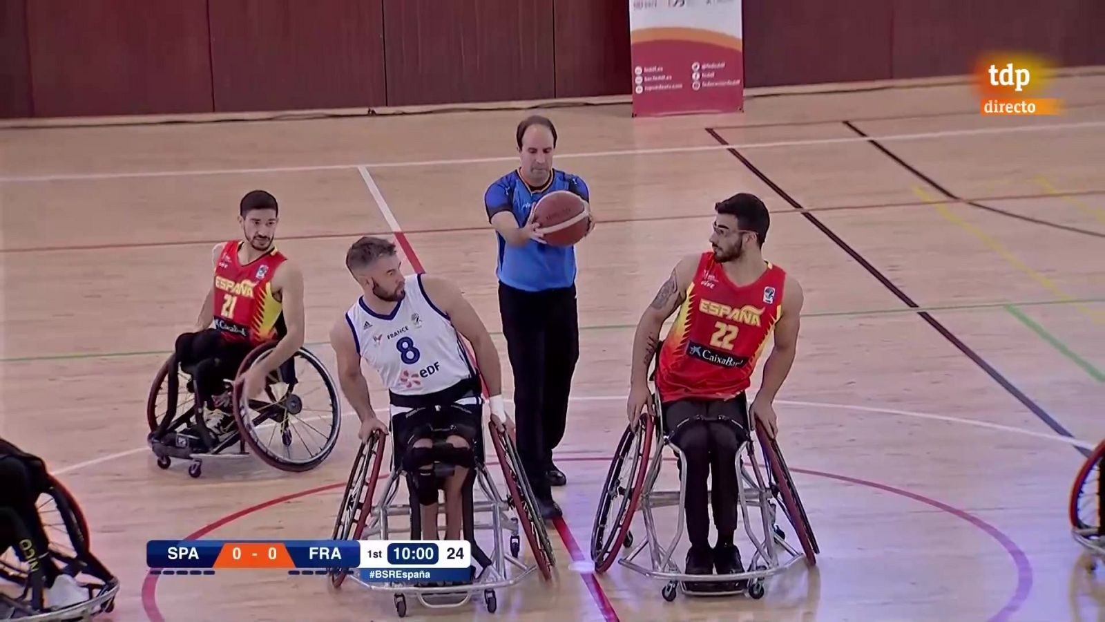 Baloncesto en silla de ruedas - Copa de Naciones: España - Francia - ver ahora