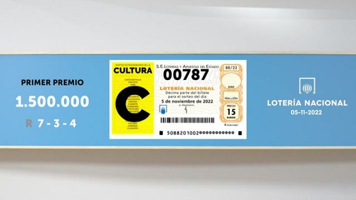 SELAE - Sorteo de la Lotería Nacional del 05/11/2022