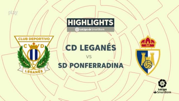 Resúmenes de LaLiga - Leganés-Ponferradina: resumen del partido, 15ª jornada