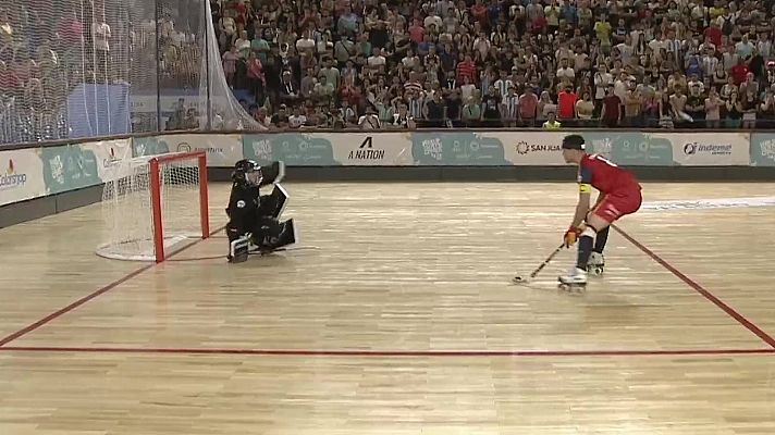 Hockey sobre patines - World Skates Games. Camp.Mundo masculino: Argentina - España