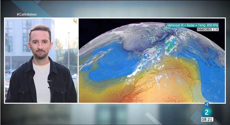 El temps - Dimecres amb molts núvols i alguns ruixats