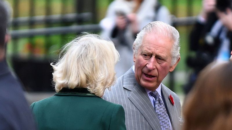 Detenido un hombre por intentar tirar huevos al rey de Inglaterra, Carlos III y a la reina consorte - Ver ahora