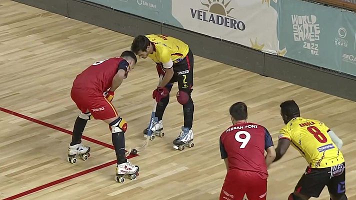 Hockey sobre patines - World Skates Games. Camp.Mundo masculino: Angola - España
