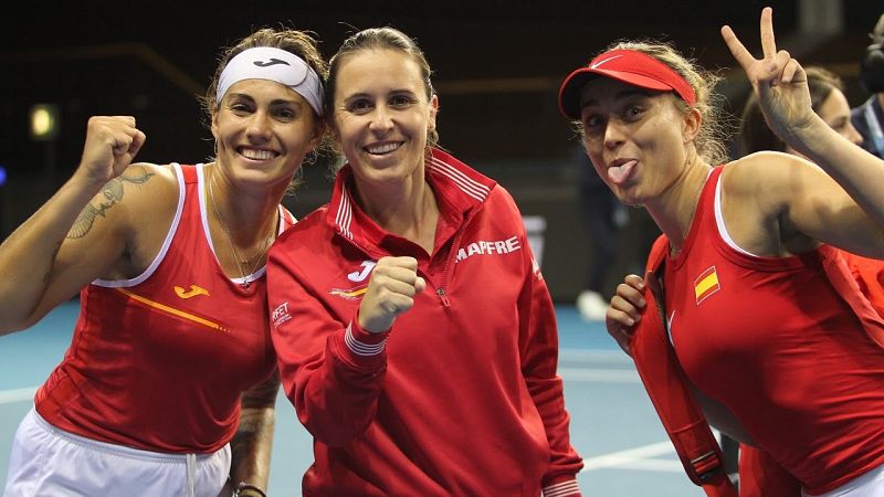 España logra un pleno de triunfos ante Kazajistán en la Billie Jean King Cup