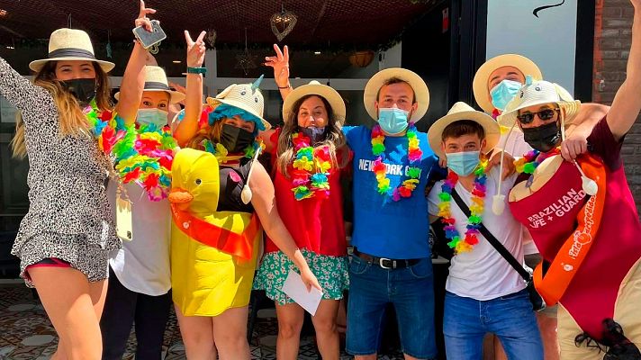 Telediario 1 - Málaga anuncia sanciones de hasta 700€ para frenar la oleada de despedidas de solteros