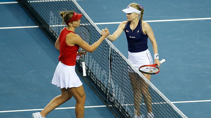 Telediario Matinal - España cae antre Gran Bretaña y queda eliminada de la Billie Jean King Cup
