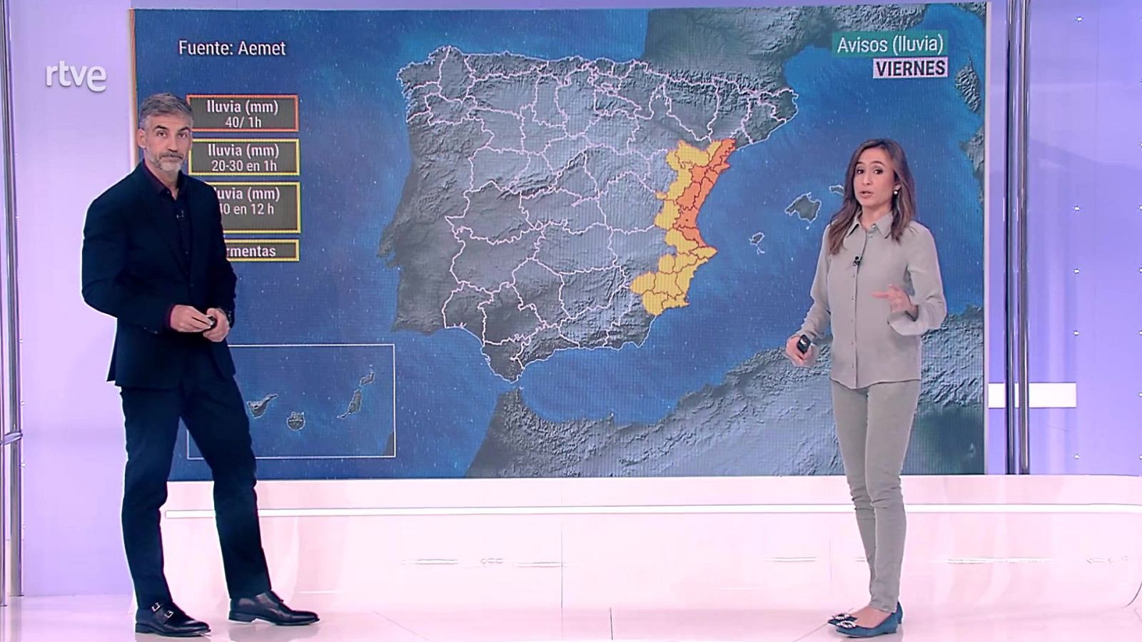 Precipitaciones fuertes o persistentes en la Comunidad Valenciana, extremo sur de Cataluña, este de Murcia y mitad oeste de Baleares - ver ahora