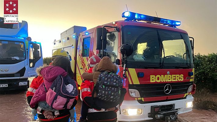 Informativo 24h - Varias personas rescatadas en Castellón por las lluvias