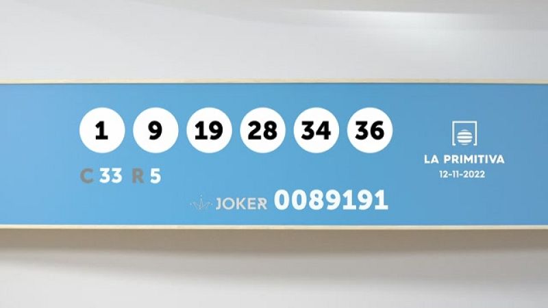 Sorteo de la Lotería Primitiva y Joker del 12/11/2022 - Ver ahora