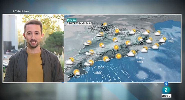 El temps - Cel enterbolit i dos dies de suavitat a l'espera de canvis