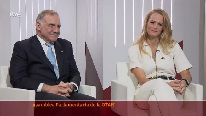 Parlamento - Asamblea OTAN: Zaida Cantera (PSOE) Fernando Gutiérrez (PP)