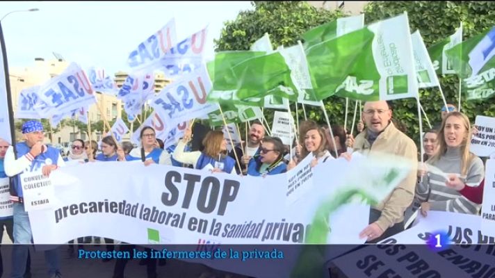 Informatiu Balear - Protesten les infermeres de la privada