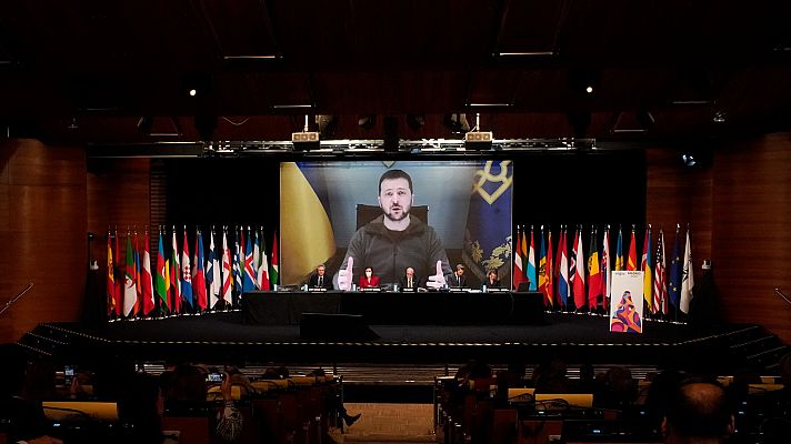 Telediario 1 - Stoltenberg insiste en mantener la unidad y el apoyo militar a Ucrania