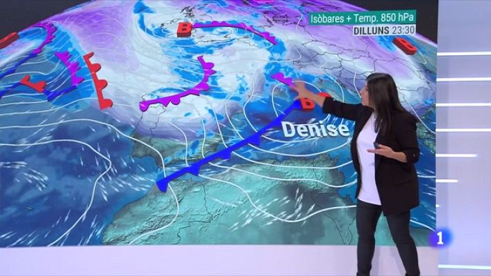 El temps - Borrasca Denise: nevada intensa i temporal de vent i mar