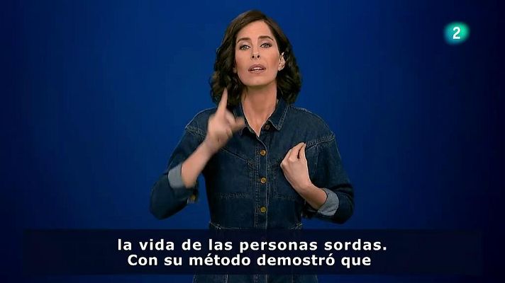 En lengua de signos - Homenaje a Fray Pedro Ponce de León en Oña