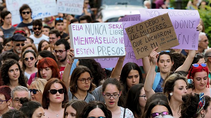 Telediario 1 - La Fiscalía rechaza rebajar penas a agresores sexuales si la impuesta sigue vigente en la ley del 'solo sí es sí'