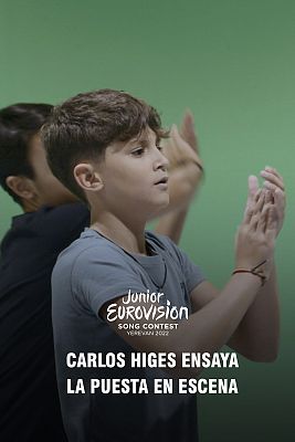 Eurovisión Junior - Carlos Higes ensaya la puesta en escena de 'Señorita'