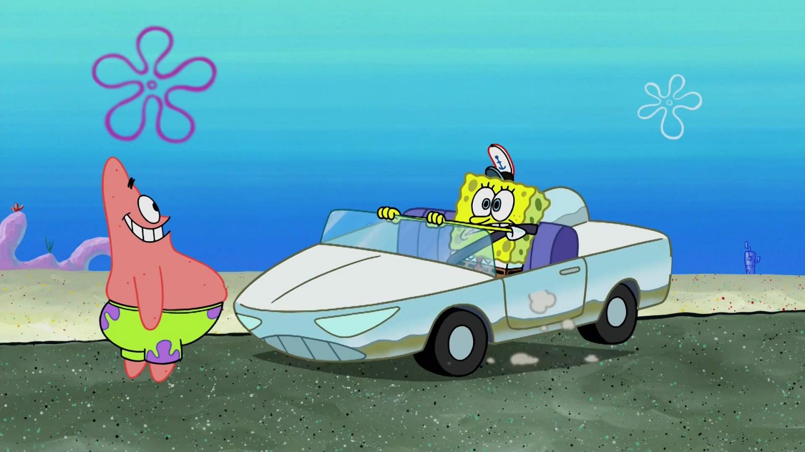 Conduce feliz y contento - Bob Esponja | Ver