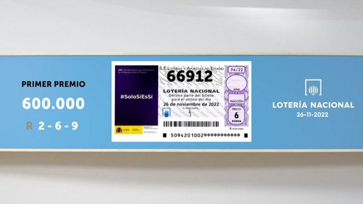 SELAE - Sorteo de la Lotería Nacional del 26/11/2022