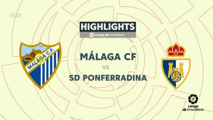 Resúmenes de LaLiga - Málaga-Ponferradina: resumen del partido, 17ª jornada