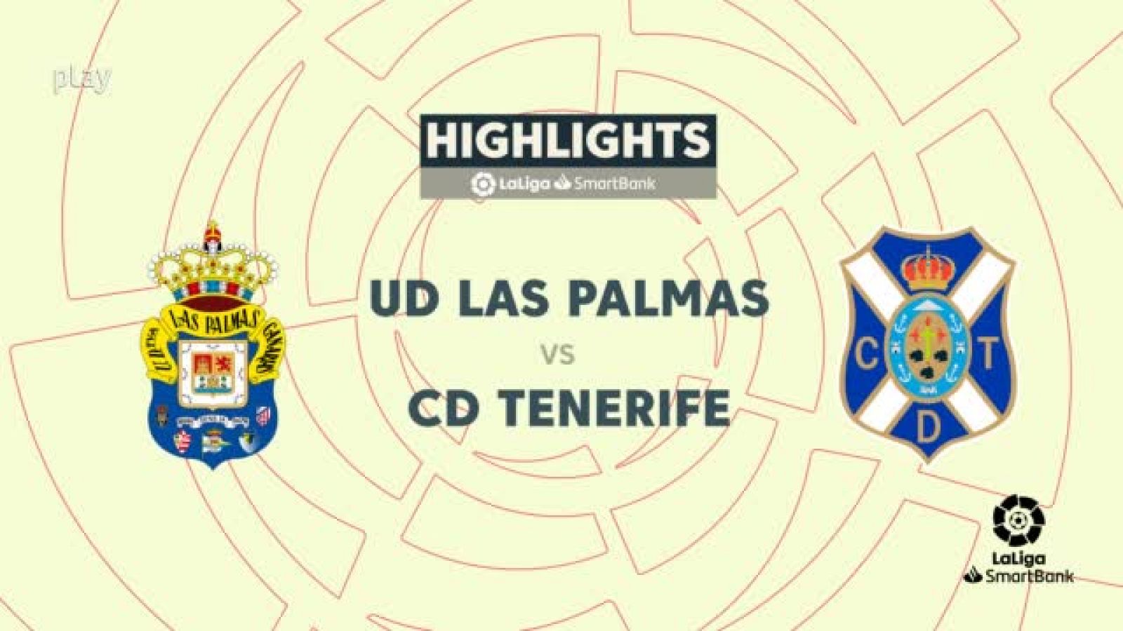 Las Palmas-Tenerife: resumen del partido, 17ª jornada. Ver en RTVE Play