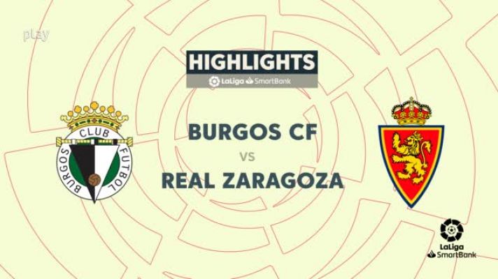 Resúmenes de LaLiga - Burgos-Zaragoza: resumen del partido, 17ª jornada