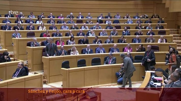 Parlamento - Sánchez y Feijóo en el Senado