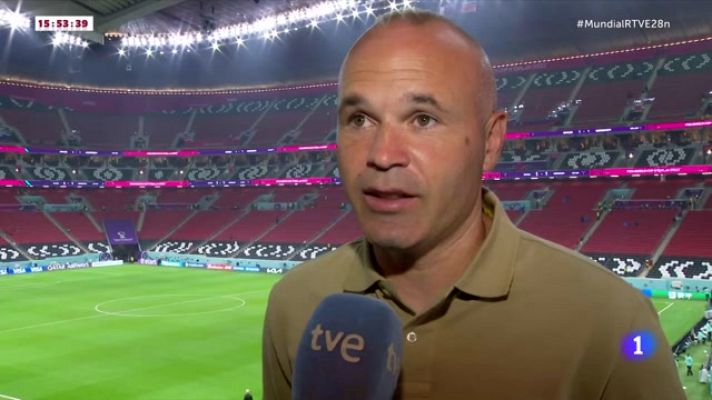 Telediario 1 - Iniesta analiza a Japón: "Puede esperar más a la selección, no será como Alemania"