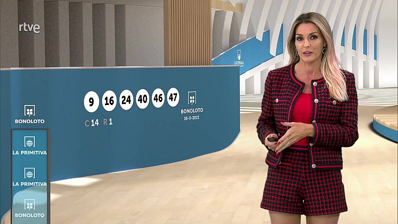 Sorteo de la Bonoloto y Primitiva del 28/11/2022