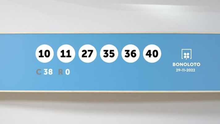 SELAE - Sorteo de la Lotería Bonoloto y Euromillones del 29/11/2022