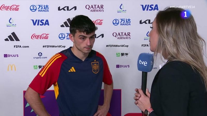 Pedri, a TVE: "Era un partido que no nos esperábamos perder"