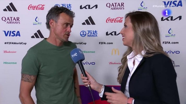 Copa Mundial de la FIFA 2026 - Mundial de Qatar - Luis Enrique, a TVE: "No hay nada que celebrar"
