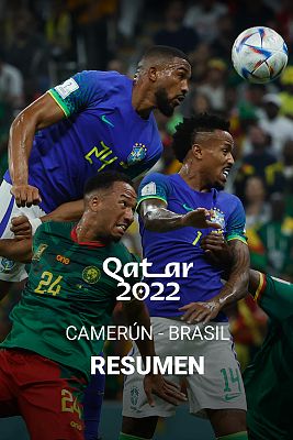 Resúmenes Copa Mundial de la FIFA Catar 2022 - Camerún - Brasil: resumen y resultado